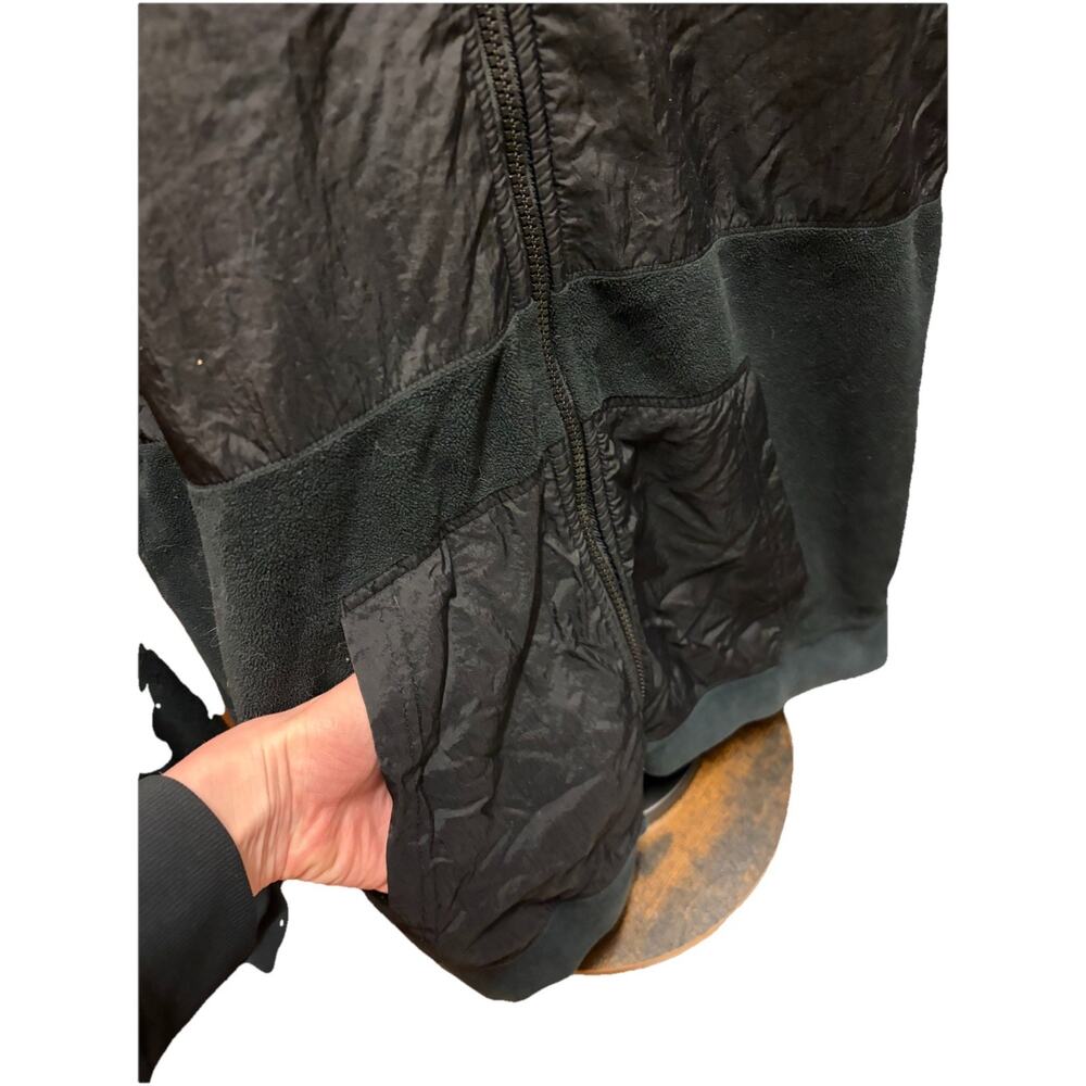 Nike Full Zip Hoodie Jacket Men’s Large Black Windbreaker Fleece Hybrid Swoosh - Picture 4 of 10